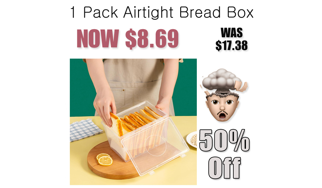 1 Pack Airtight Bread Box Just $8.69 on Amazon (Reg. $17.38)