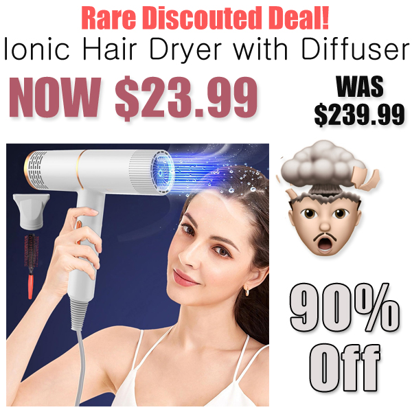 Ionic Hair Dryer with Diffuser Only $23.99 Shipped on Amazon (Regularly $239.99)