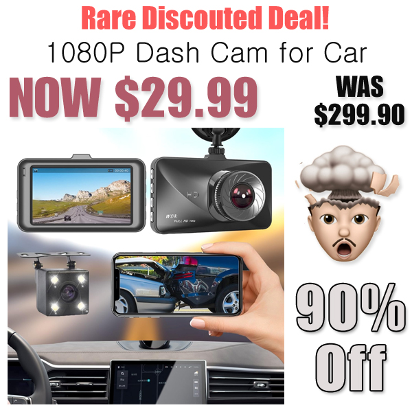 1080P Dash Cam for Car Only $29.99 Shipped on Amazon (Regularly $299.90)
