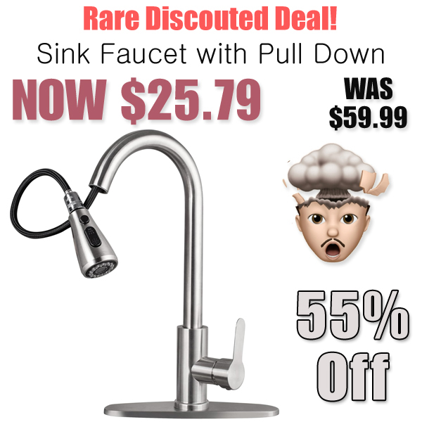 Sink Faucet with Pull Down Only $25.79 Shipped on Amazon (Regularly $59.99)