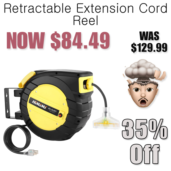 Retractable Extension Cord Reel Only $84.49 Shipped on Amazon (Regularly $129.99)