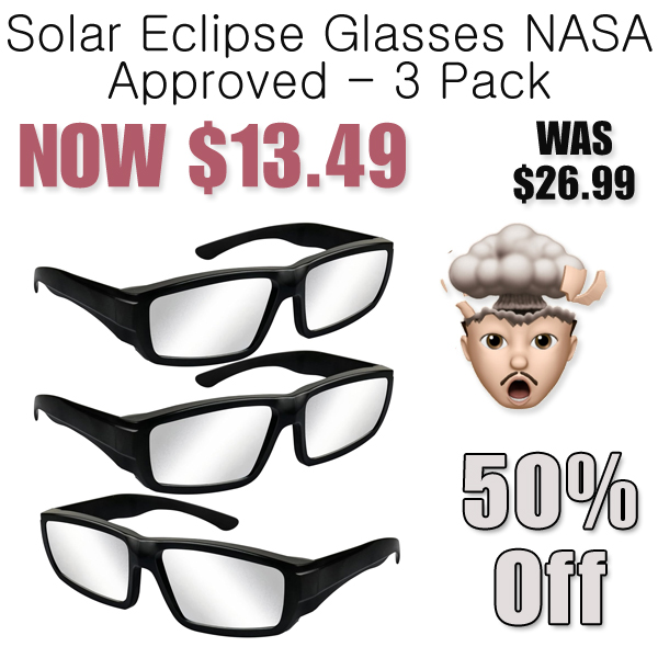 Solar Eclipse Glasses NASA Approved Only $13.49 Shipped on Amazon (Regularly $26.99)