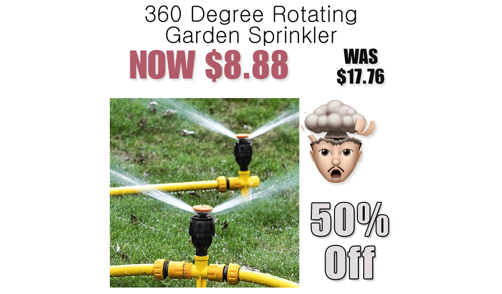 360 Degree Rotating Garden Sprinkler Only $8.88 Shipped on Amazon (Regularly $17.76)
