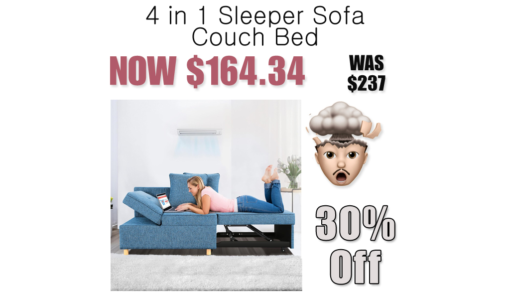 4 in 1 Sleeper Sofa Couch Bed Only $164.34 Shipped on Amazon (Regularly $237)