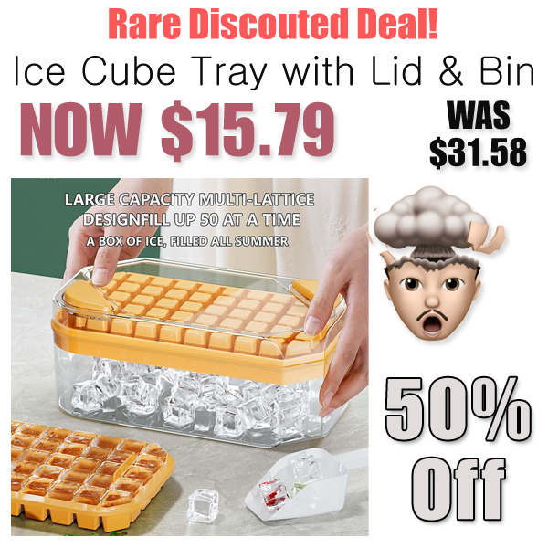 Ice Cube Tray with Lid & Bin Only $15.79 Shipped on Amazon (Regularly $31.58)