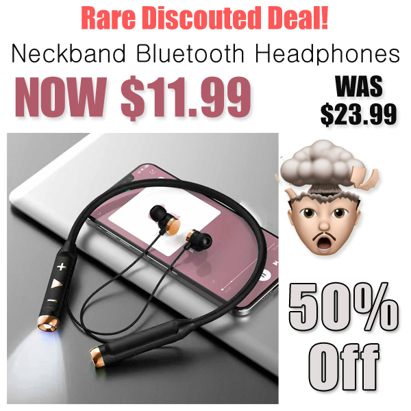 Neckband Bluetooth Headphones Only $11.99 Shipped on Amazon (Regularly $23.99)