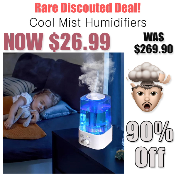 Cool Mist Humidifiers Only $26.99 Shipped on Amazon (Regularly $269.90)