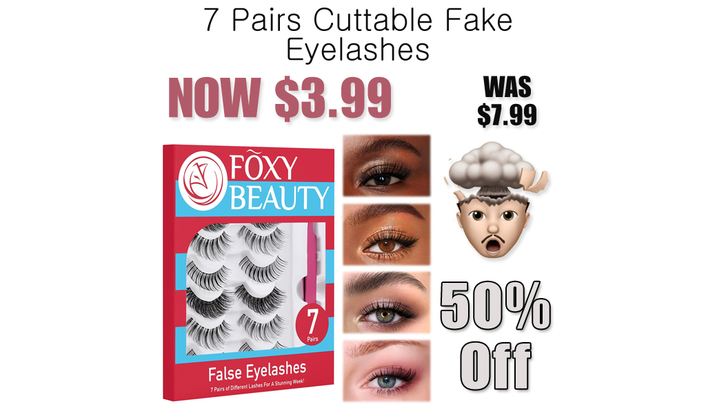 7 Pairs Cuttable Fake Eyelashes Just $3.99 on Amazon (Reg. $7.99)