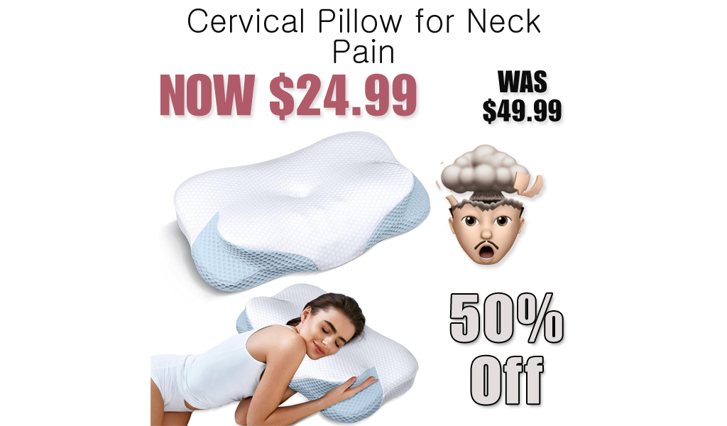 Cervical Pillow for Neck Pain Only $24.99 Shipped on Amazon (Regularly $49.99)