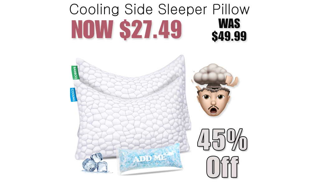 Cooling Side Sleeper Pillow Only $27.49 Shipped on Amazon (Regularly $49.99)