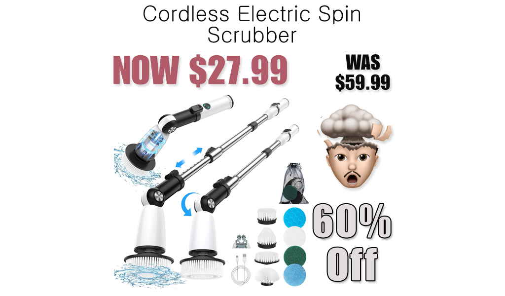 Cordless Electric Spin Scrubber Only $27.99 Shipped on Amazon (Regularly $59.99)
