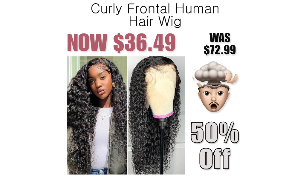 Curly Frontal Human Hair Wig Just $36.49 on Amazon (Reg. $72.99)