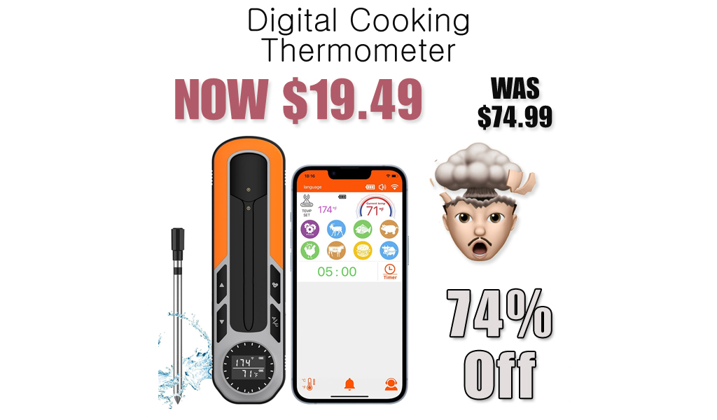 Digital Cooking Thermometer Only $19.49 Shipped on Amazon (Regularly $74.99)