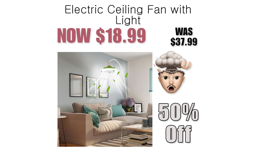 Electric Ceiling Fan with Light Just $10.99 on Amazon (Reg. $37.99)