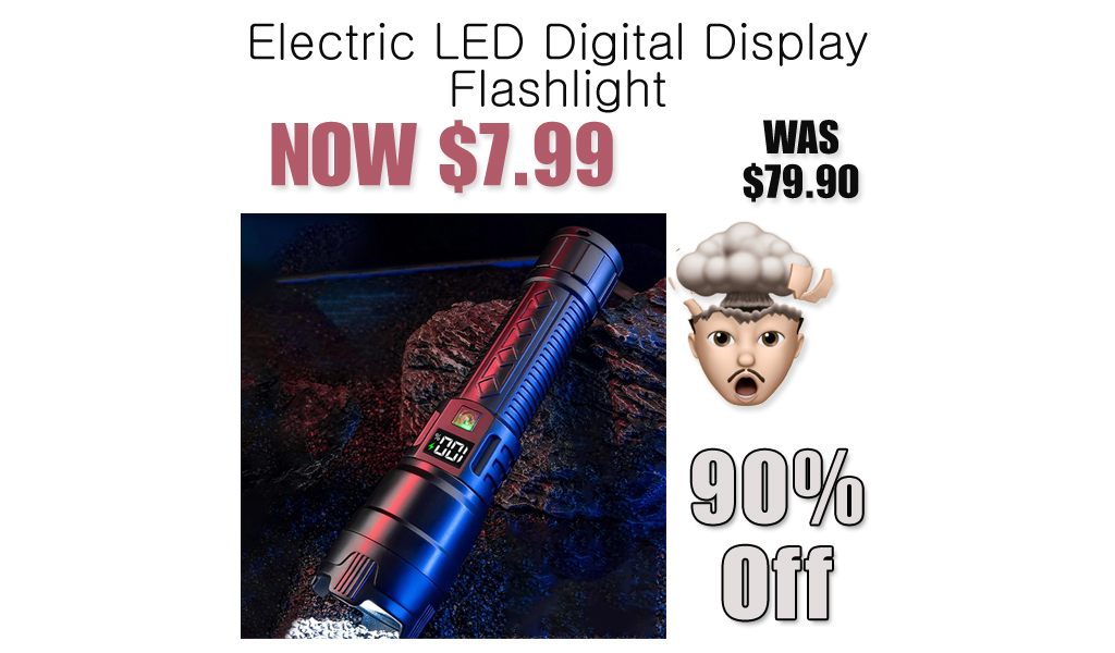 Electric LED Digital Display Flashlight Only $7.99 Shipped on Amazon (Regularly $79.90)