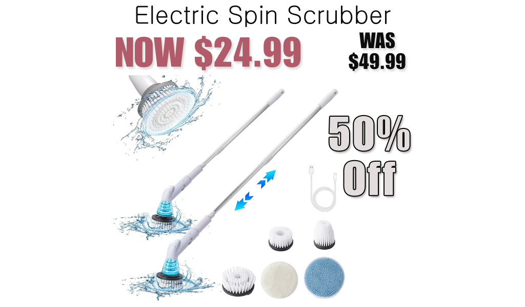 Electric Spin Scrubber Only $24.99 Shipped on Amazon (Regularly $49.99)
