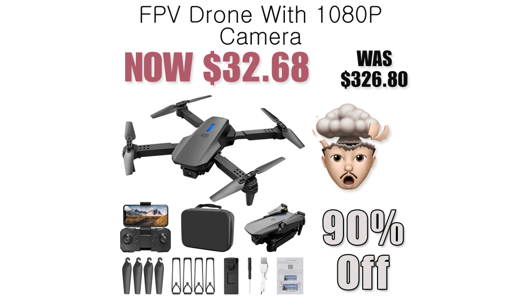 FPV Drone With 1080P Camera Only $32.68 Shipped on Amazon (Regularly $326.80)