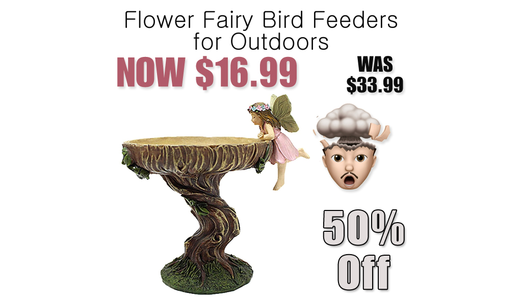 Flower Fairy Bird Feeders for Outdoors Only $16.99 Shipped on Amazon (Regularly $33.99)