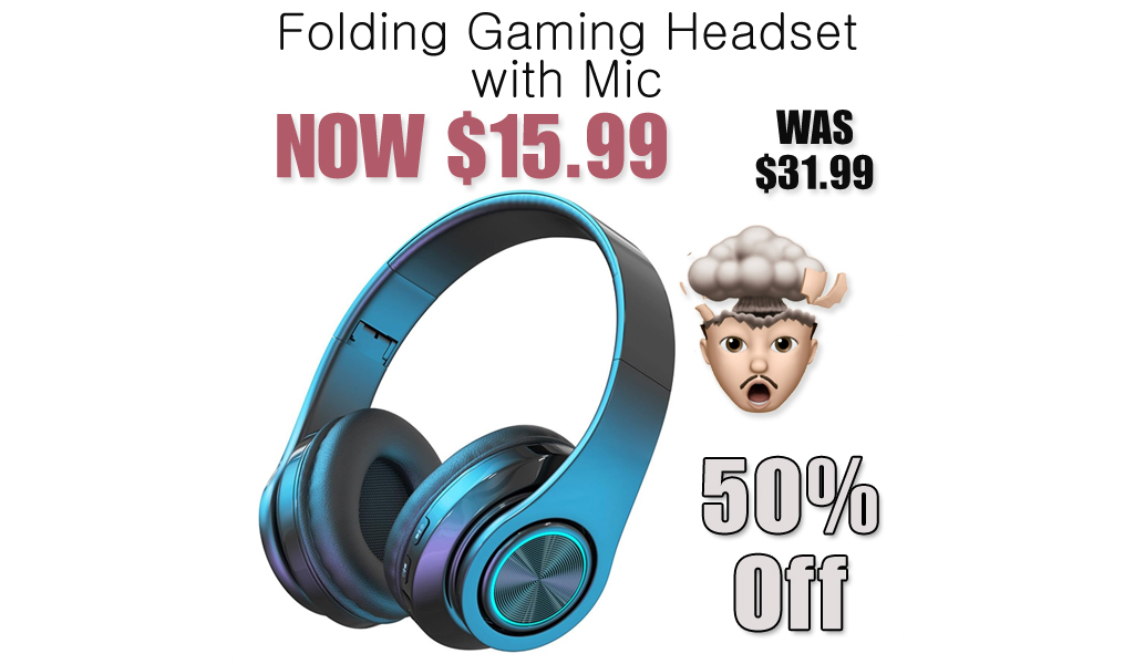 Folding Gaming Headset with Mic Only $15.99 Shipped on Amazon (Regularly $31.99)