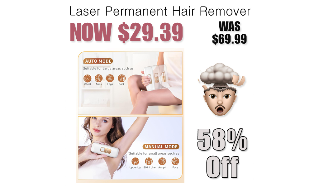 Laser Permanent Hair Remover Just $29.39 on Amazon (Reg. $69.99)