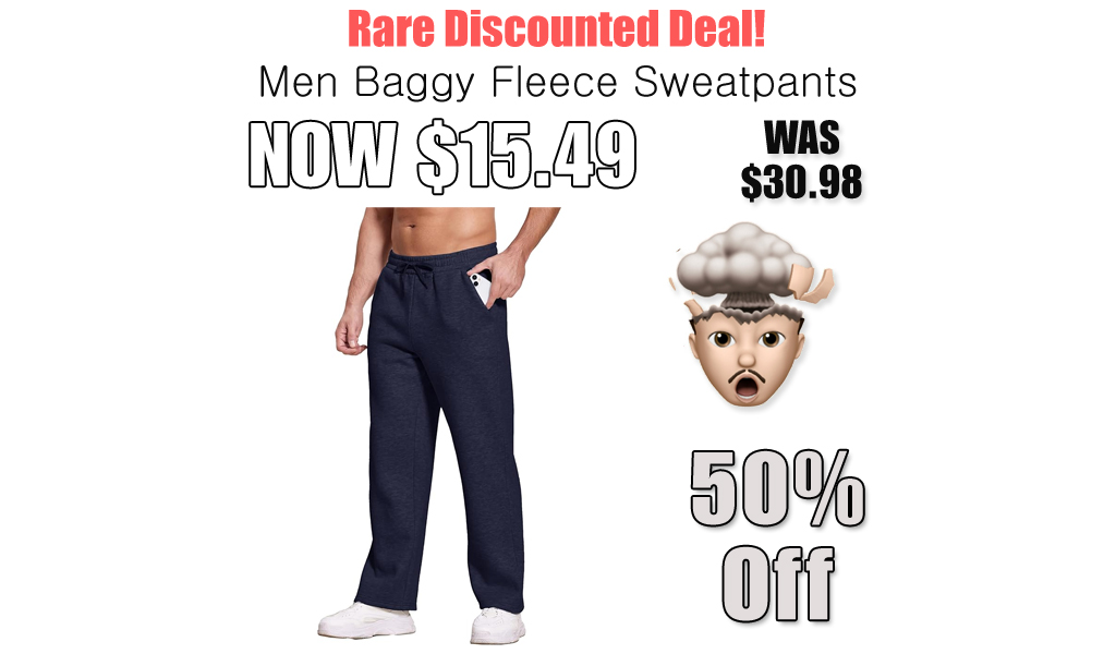 Men Baggy Fleece Sweatpants Only $15.49 Shipped on Amazon (Regularly $30.98)