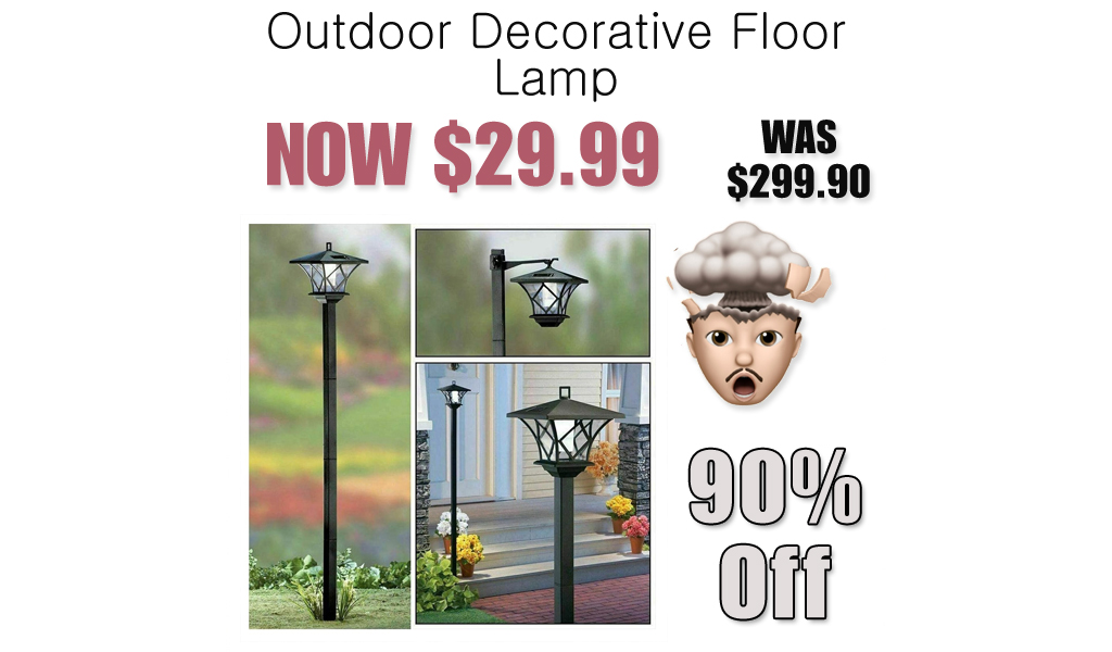 Outdoor Decorative Floor Lamp Only $29.99 Shipped on Amazon (Regularly $299.90)