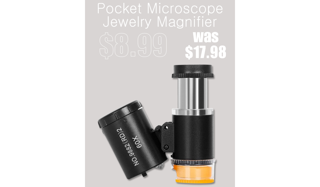 Pocket Microscope Jewelry Magnifier Only $8.99 Shipped on Amazon (Regularly $17.98)