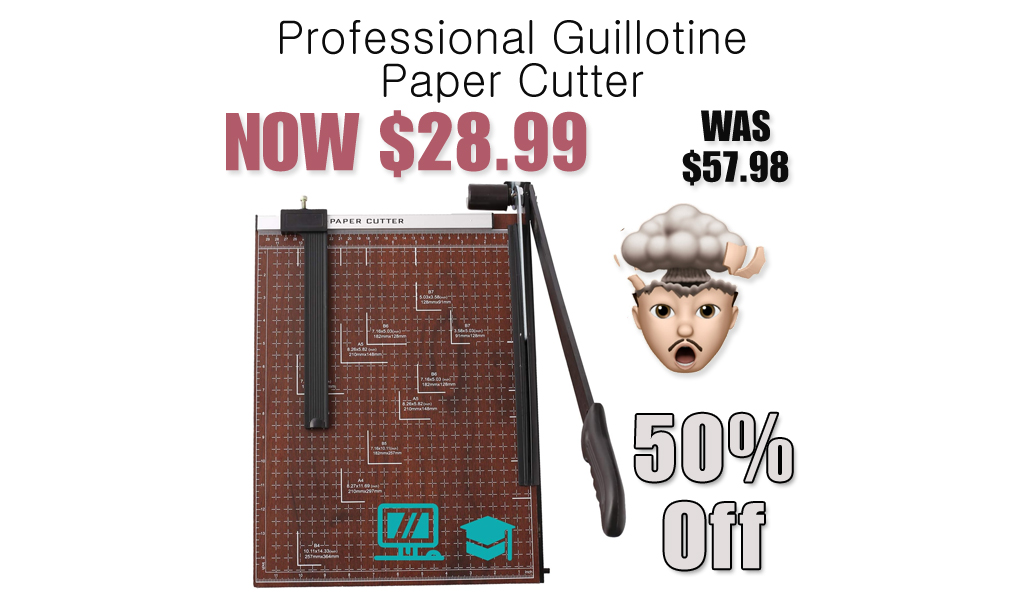 Professional Guillotine Paper Cutter Only $28.99 Shipped on Amazon (Regularly $57.98)