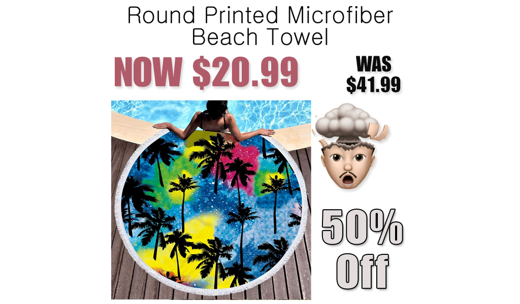 Round Printed Microfiber Beach Towel Only $20.99 Shipped on Amazon (Regularly $41.99)