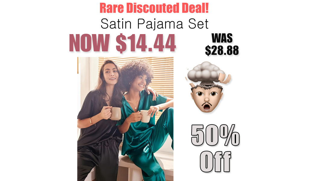 Satin Pajama Set Only $14.44 Shipped on Amazon (Regularly $28.88)