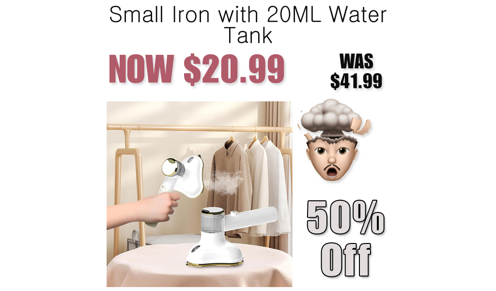 Small Iron with 20ML Water Tank Only $20.99 Shipped on Amazon (Regularly $41.99)