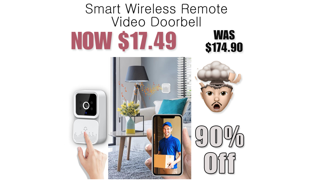 Smart Wireless Remote Video Doorbell Only $17.49 Shipped on Amazon (Regularly $174.90)