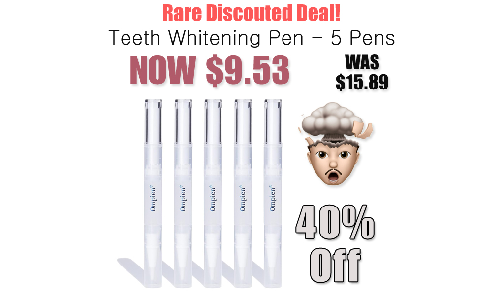 Teeth Whitening Pen - 5 Pens Only $9.53 Shipped on Amazon (Regularly $15.89)