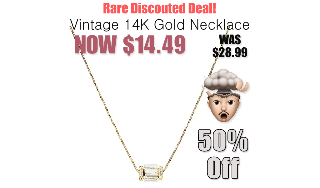 Vintage 14K Gold Necklace Just $14.49 on Amazon (Reg. $28.99)