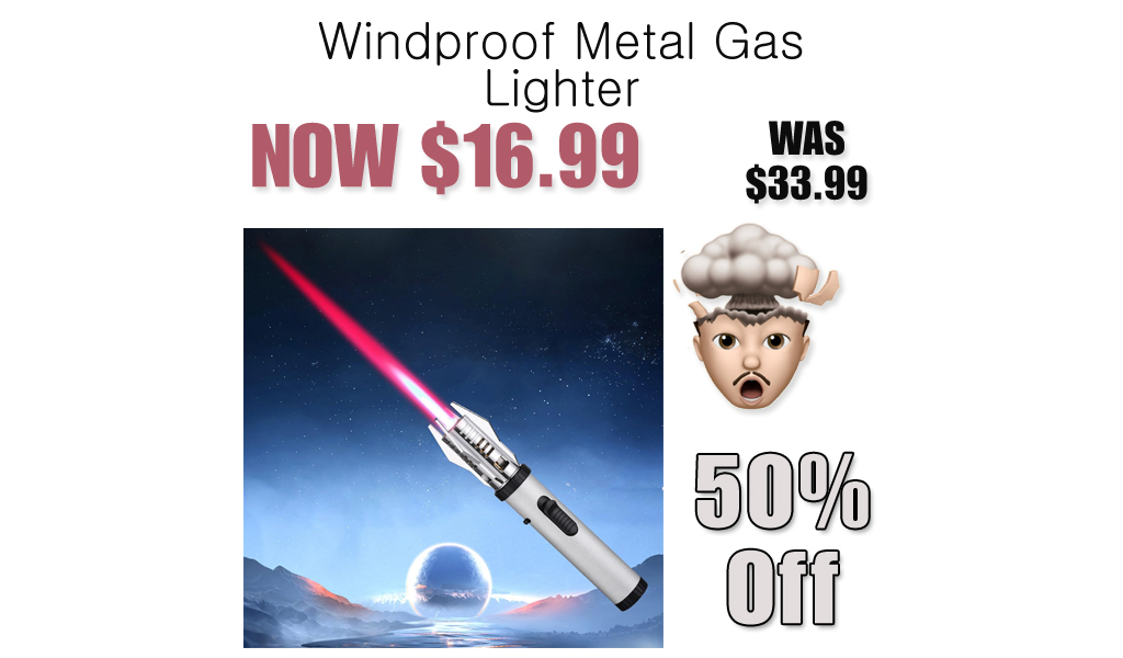 Windproof Metal Gas Lighter Just $16.99 on Amazon (Reg. $33.99)
