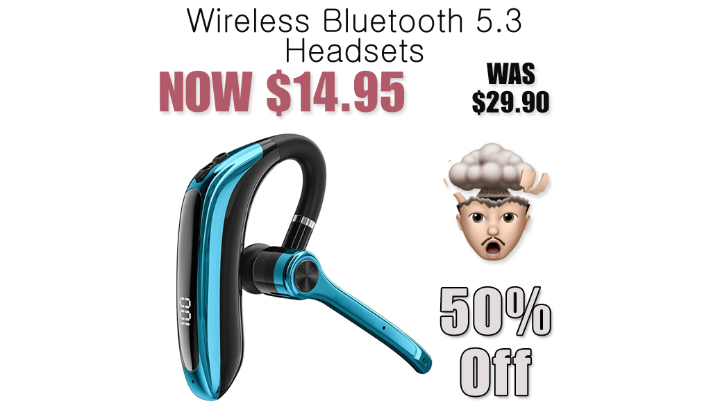Wireless Bluetooth 5.3 Headsets Only $14.95 Shipped on Amazon (Regularly $29.90)