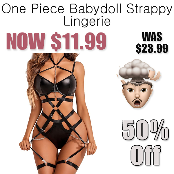 One Piece Babydoll Strappy Lingerie Only $11.99 Shipped on Amazon (Regularly $23.99)