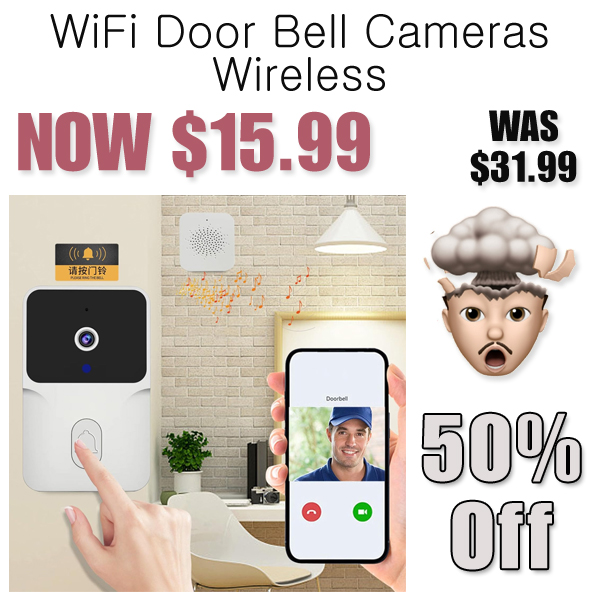 WiFi Door Bell Cameras Wireless Only $15.99 Shipped on Amazon (Regularly $31.99)