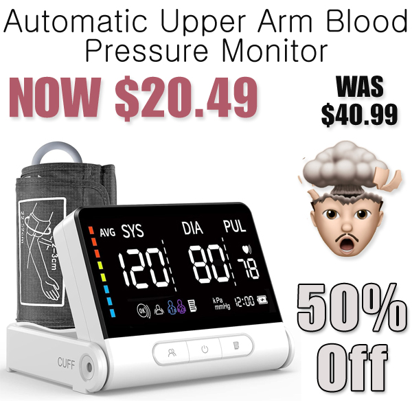 Automatic Upper Arm Blood Pressure Monitor Only $20.49 Shipped on Amazon (Regularly $40.99)