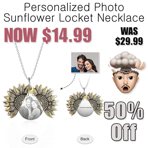 Personalized Photo Sunflower Locket Necklace Only $14.99 Shipped on Amazon (Regularly $29.99)