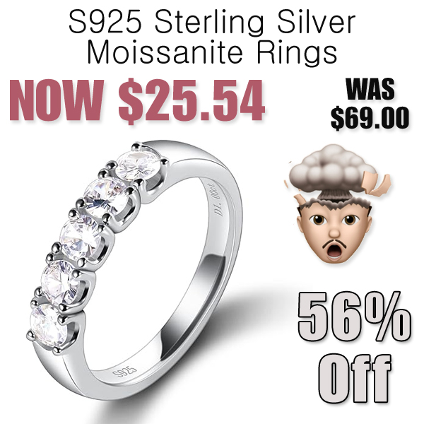 S925 Sterling Silver Moissanite Rings Only $25.54 Shipped on Amazon (Regularly $69)