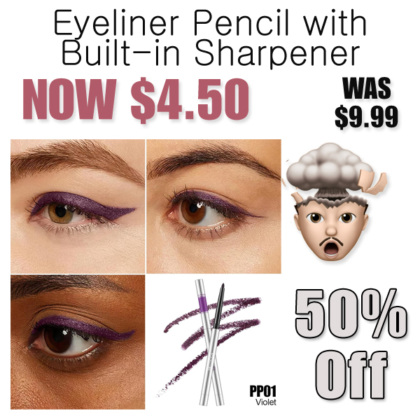 Eyeliner Pencil with Built-in Sharpener Only $4.50 Shipped on Amazon (Regularly $9.99)