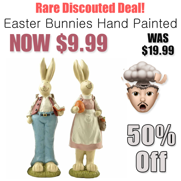 Easter Bunnies Hand Painted Only $9.99 (Regularly $19.99)