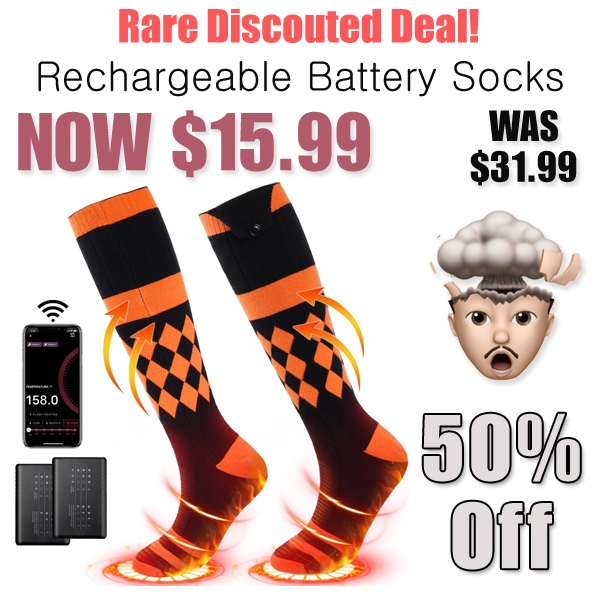 Rechargeable Battery Socks Only $15.99 Shipped on Amazon (Regularly $31.99)