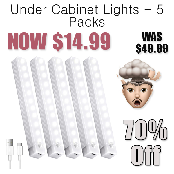 Under Cabinet Lights - 5 Packs Only $14.99 Shipped on Amazon (Regularly $49.99)