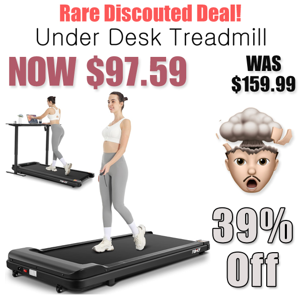 Under Desk Treadmill Just $97.59 on Amazon (Reg. $159.99)