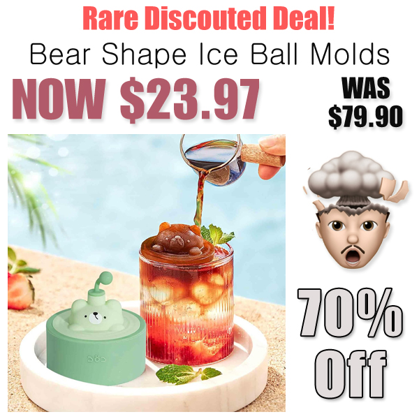 Bear Shape Ice Ball Molds Only $23.97 Shipped on Amazon (Regularly $79.90)