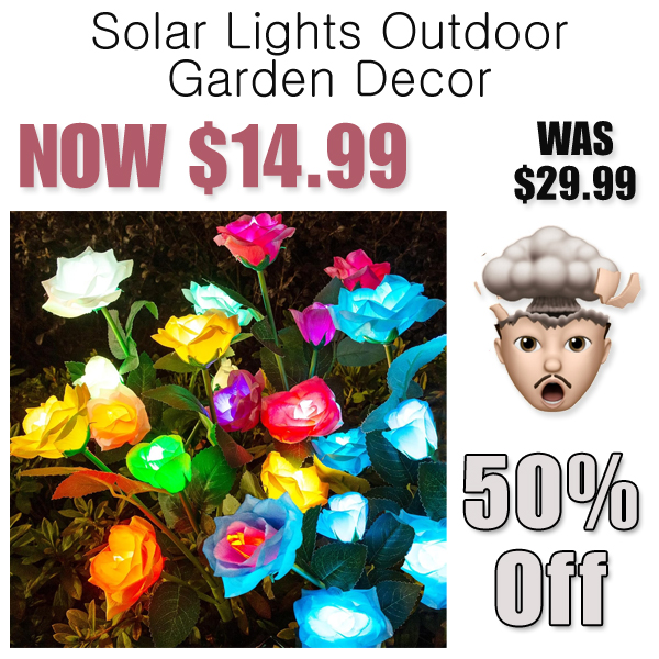 Solar Lights Outdoor Garden Decor Only $14.99 Shipped on Amazon (Regularly $29.99)