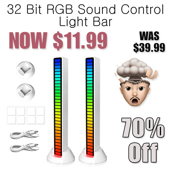 32 Bit RGB Sound Control Light Bar Only $11.99 Shipped on Amazon (Regularly $39.99)