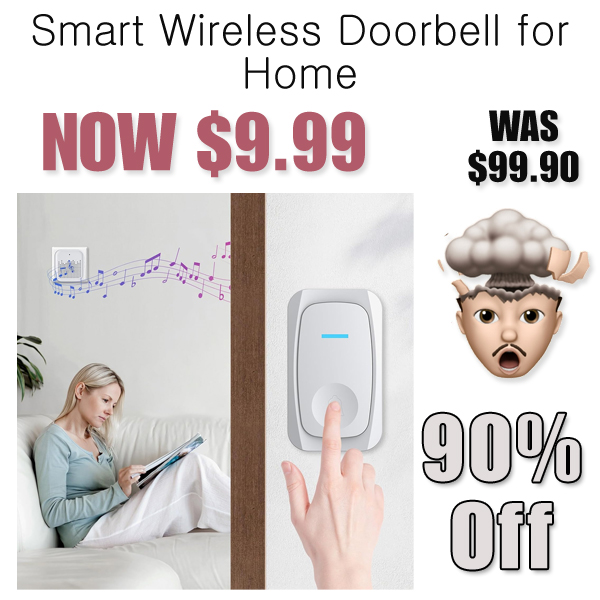 Smart Wireless Doorbell for Home Only $9.99 Shipped on Amazon (Regularly $99.90)